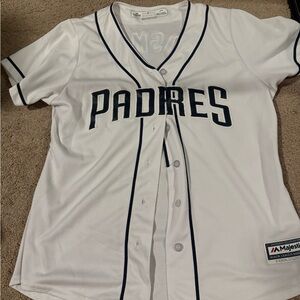 Majestic Padres White Baseball Jersey